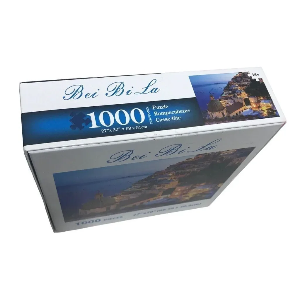 Bei Bi la jigsaw puzzle 1000 piece 27x20 Mediterranean Night Sea View new in box